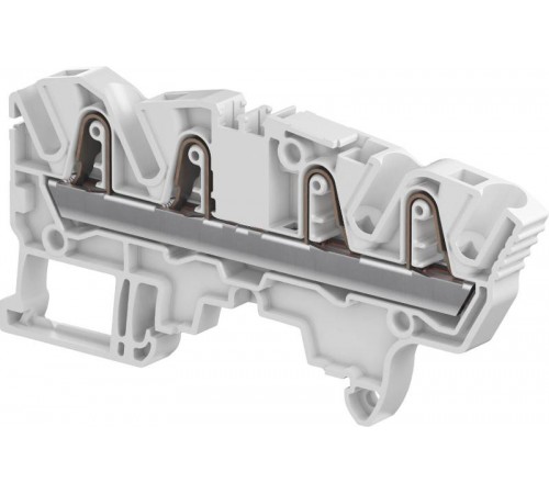 Клемма втычная ZK4-4P серая - 4 мм?, 4 зажима  1SNK706012R0000  TE