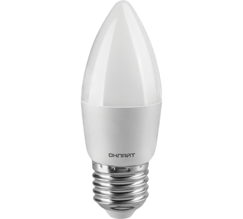 Лампа светодиодная 90 414 OLL-C37-9-230-6.5K-E27-FR (PRO 90-240 В)  90414  ОНЛАЙТ