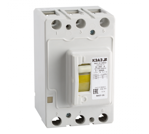 Выключатель автоматический  ВА57-35-340016-200А-1250-690AC-УХЛ3  259821  КЭАЗ