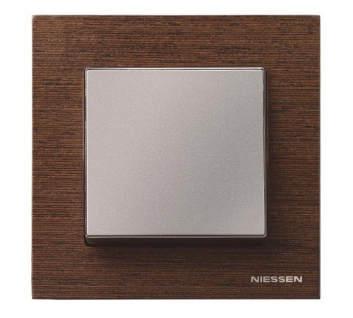 Рамка 1-постовая, серия SKY, цвет дерево венге2CLA857100A2101 ABB