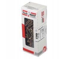 Саморезы универсальные 40х3,5 мм (200 шт) желтые - коробка с окном ( 0,316 кг)  102236  Tech-KREP