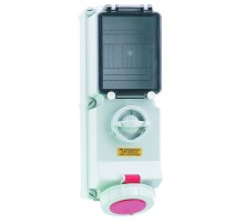 Розетка настенная с блокировкой 32А 4р 440v IP67 (реф)17026 I 17026-Bals I Bals