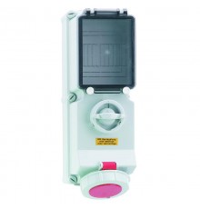 Розетка настенная с блокировкой 32А 4р 440v IP67 (реф)17026 I 17026-Bals I Bals