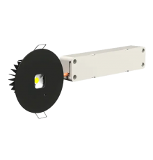 Световой указатель аварийного освещения BS-ORBITA-10-L1-ELON Black ORBITA 4,7Вт IP20 централизованный  a17001  Белый свет