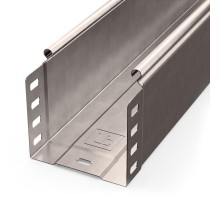 Лоток неперфорированный Стандарт INOX (AISI 409) 100х100х3000 (0,7 мм) (6 м/уп)  PR16.2388  Промрукав