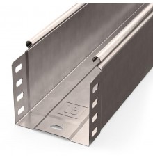 Лоток неперфорированный Стандарт INOX (AISI 409) 100х100х3000 (0,7 мм) (6 м/уп)  PR16.2388  Промрукав