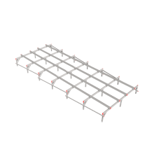 Опорная конструкция для установки оборудования TECHNORAPTOR 2500х6000  KM-TR-SSEI-2500-6000  КМ - профиль