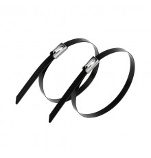 Хомут-стяжка стальная с полимерным покрытием 152x4,6 мм, упаковка 50 шт.  07-0158-5  REXANT