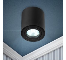 Светильник настенно-потолочный спот OL21 BK MR16/GU10, черный, поворотный  Б0054393  ЭРА