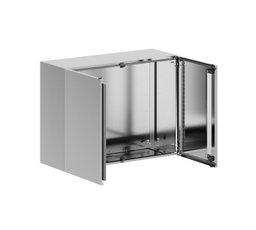 Корпус навесной STH с М/П двухдверный из нержавеющей cтали AISI304 ВхШхГ 600x800x300 мм, с фланцем  R5STH0683F-304  DKC