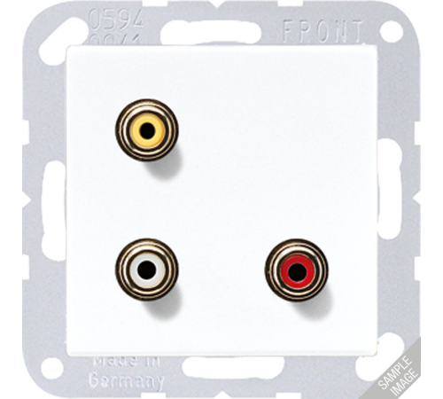 2x Cinch Audio (RCA) / Composite Video  MAA1031  Jung