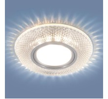 Светильник точечный встраиваемый 2238 MR16 CL прозрачный с подсветкой  a045479  Elektrostandard