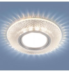 Светильник точечный встраиваемый 2238 MR16 CL прозрачный с подсветкой  a045479  Elektrostandard