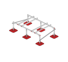 Опорная конструкция для установки оборудования TECHNORAPTOR FOOT 2000х1200  KM-TR-F-SSEI-2000-1200  КМ - профиль