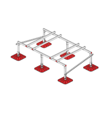 Опорная конструкция для установки оборудования TECHNORAPTOR FOOT 2000х1200  KM-TR-F-SSEI-2000-1200  КМ - профиль