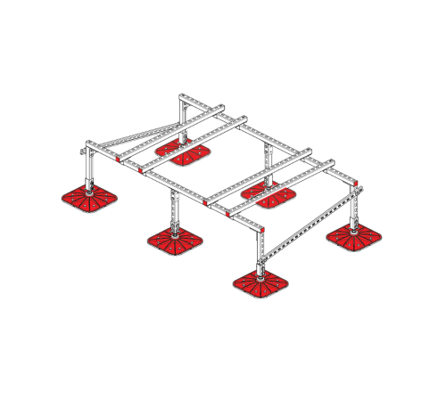 Опорная конструкция для установки оборудования TECHNORAPTOR FOOT 2000х1200  KM-TR-F-SSEI-2000-1200  КМ - профиль