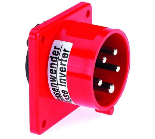 Вилка встраиваемая Фазоинвертор 32А 5р(3р+N+PЕ,) 400В 6h IP44 I 2857-Bals I Bals