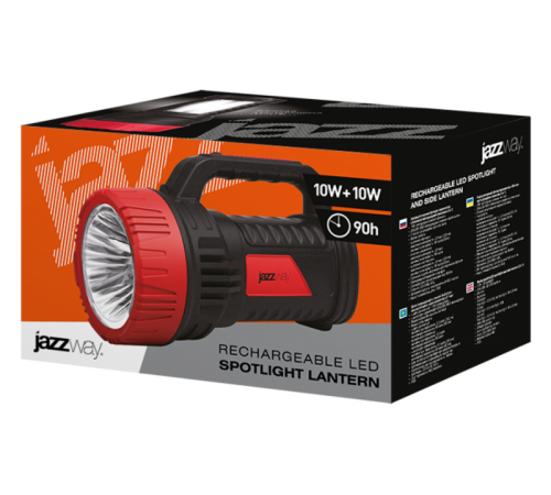 Фонарь прожекторный  Accu7-L10W/L10W-bk  5007413  JAZZway