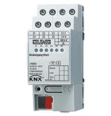 Бинарный ввод, 6 каналов, монтаж на DIN-рейку, 2 модуля; KNX  2116REG  Jung