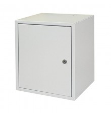 Шкаф настенный WZ-3661-01-01-011 10" серия SKI2,7U,355х310х260,уст. размер 236мм,со стальной дверью,сер. (RAL 7035) собр.  29690  Zpas