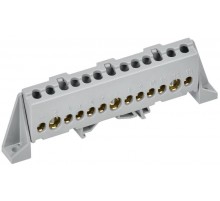 TEKFOR Шина L "фаза" в комбинированном DIN-изоляторе "Стойка" 8х12-13-Ср  TF-NN20-13-DP-K03  IEK