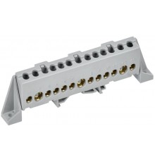 TEKFOR Шина L "фаза" в комбинированном DIN-изоляторе "Стойка" 8х12-13-Ср  TF-NN20-13-DP-K03  IEK