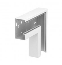 Плоский угол кабельного канала Rapid 80 70x130 мм (сталь,светло-серый) (GS-AFF70130LGR)  6277432  OBO Bettermann