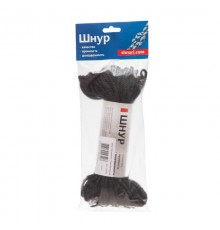 Шнур плетеный ПЭ 3,5 мм, 16-пряд, черный, 30 м  140354  Tech-KREP