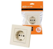 Выключатель 1 кл. с подсветкой 10А сл. кость "Сенеж"   SQ1816-0113  TDM