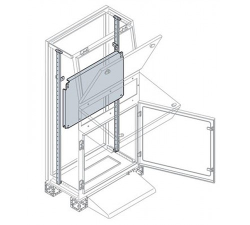 Плата монтажная 800x800мм ВхШ  EA8081  ABB
