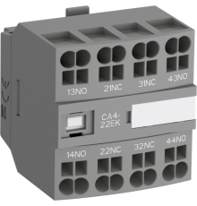 Блок контактный CA4-04NK (4НЗ) фронтальный с втычными клеммами для реле NF22EK-NF40EK  1SBN010146R1204  ABB