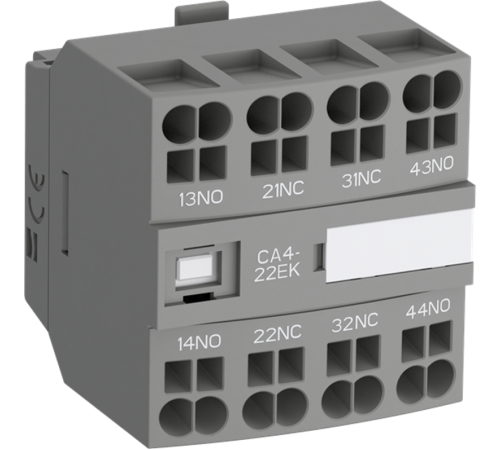 Блок контактный CA4-22NK (2НО+2НЗ) фронтальный с втычными клеммами для реле NF22EK-NF40EK  1SBN010146R1222  ABB
