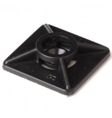 Монтажная база двойная самоклеящаяся (спец.акриловый состав), черная, 19х19  254693MV  DKC