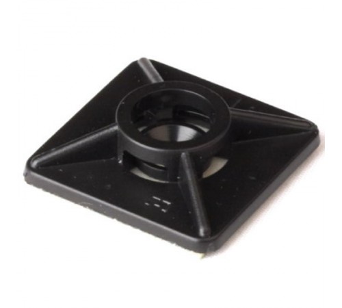 Монтажная база двойная самоклеящаяся (спец.акриловый состав), черная, 27x27  254753MV  DKC