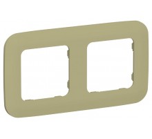 FLITE Artistic Рамка 2-ая РУ-2-А-ФлО оливковый  FI-M22-31-20-K26  IEK