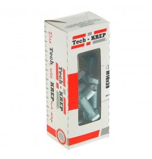 Болт DIN933 8.8 с шестигранной головкой оцинк. М10х30 (20 шт) - коробка с ок. Tech-K ( 0,53 кг)  105215  Tech-KREP