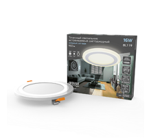 Светильник светодиодный встраиваемый Backlight BL119 Кругл. Акрил, 12+4W, LED 4000K, диам. 190,  BL119  Gauss