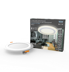 Светильник светодиодный встраиваемый Backlight BL119 Кругл. Акрил, 12+4W, LED 4000K, диам. 190,  BL119  Gauss