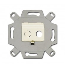 Адаптор/суппорт для ТВ-разъёмов тип F, BNC-F, цвет слоновая кость  0230-0-0436  2CKA000230A0436  ABB