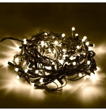 Гирлянда-нить CL44  200 диодов  2700К, с эффектом стробов, 20 м +1.5м черный шнур, IP65  32977  FERON