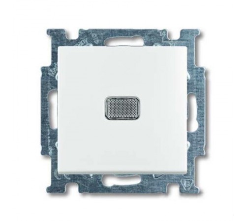 ABB Basic 55 Альп. белый Переключатель 1-клавишный с подсветкой и N-клеммой  1012-0-2143   2CKA001012A2143  ABB