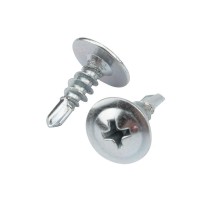 Саморез с прессшайбой ПШС сверло 4.2х13, пакет (25шт.)  1182-4213-4  KRANZ