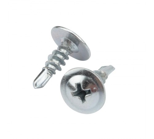 Саморез с прессшайбой ПШС сверло 4.2х13, пакет (25шт.)  1182-4213-4  KRANZ