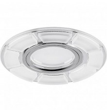Светильник встраиваемый с LED подсветкой CD993 потолочный MR16 G5.3 белый матовый, хром  40507  Feron