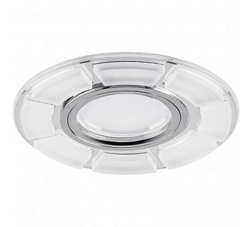 Светильник встраиваемый с LED подсветкой CD993 потолочный MR16 G5.3 белый матовый, хром  40507  Feron