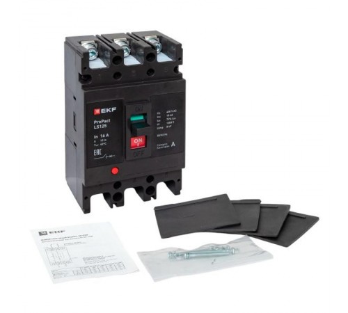 Выключатель автоматический LS125 18кА 3P 16А ProPact  mccb-125-18-3-16-ls  EKF