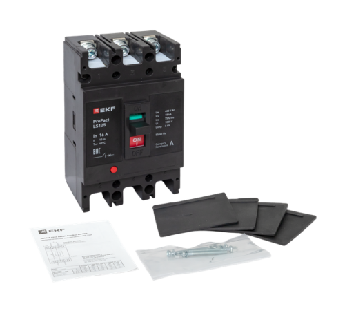 Выключатель автоматический LS125 18кА 3P 16А ProPact  mccb-125-18-3-16-ls  EKF