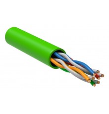 Кабель связи витая пара U/UTP кат.5E 4x2х24AWG solid LSLTx нг(А)-LSLTx зеленый (305м) LC1-C5E04-122  ITK