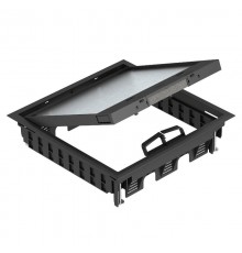 Лючок GES9-3S U (универсальный) 12xModul45 (полиамид,черный) (GES9-3S U 9011)  7405085  OBO Bettermann