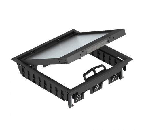 Лючок GES9-3S U (универсальный) 12xModul45 (полиамид,черный) (GES9-3S U 9011)  7405085  OBO Bettermann